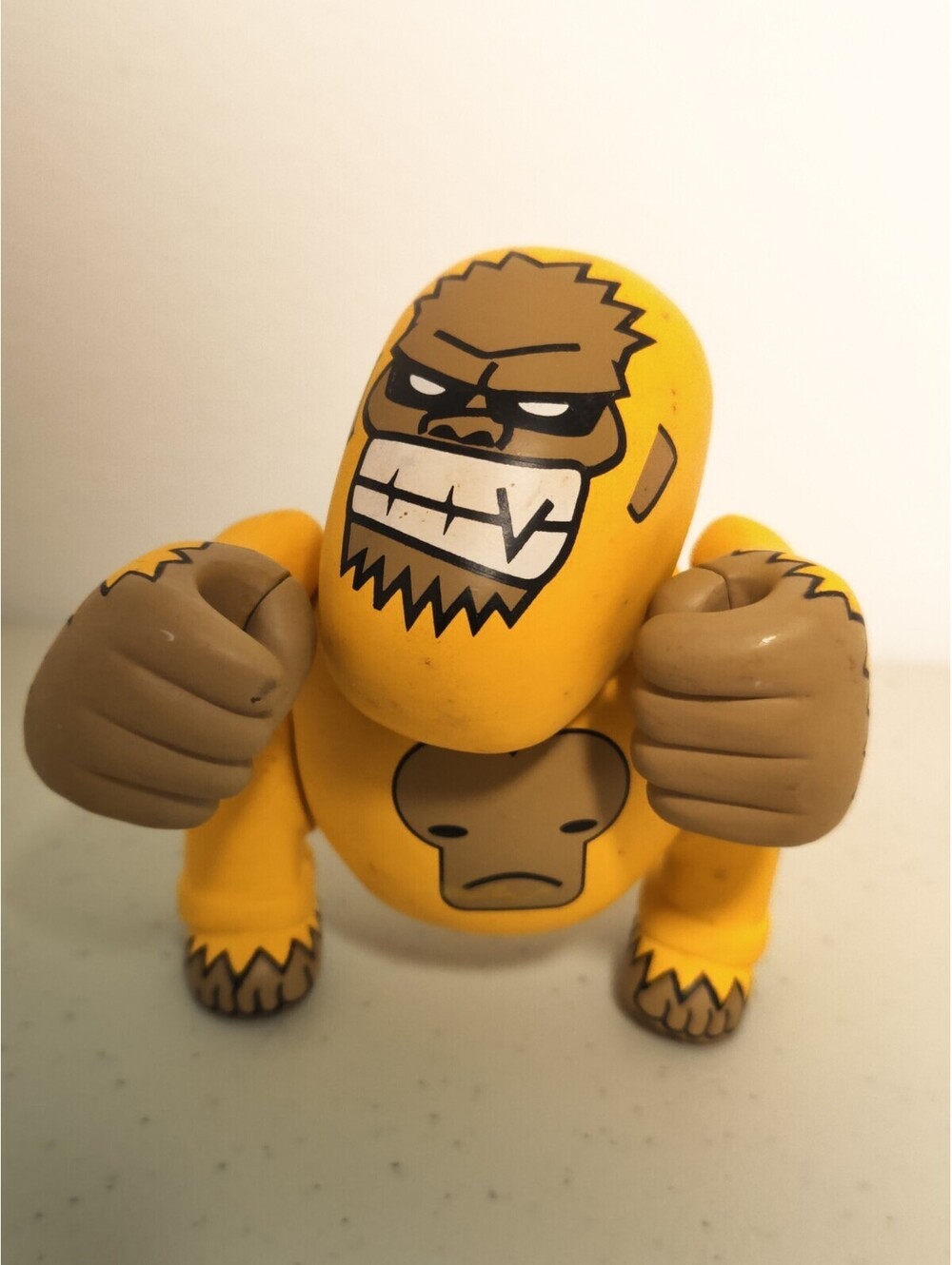 DaTeamBronx 3.5" Yellow Gorilla Ape Bape Monkey Figure Tim Tsui Art Toy Vinyl